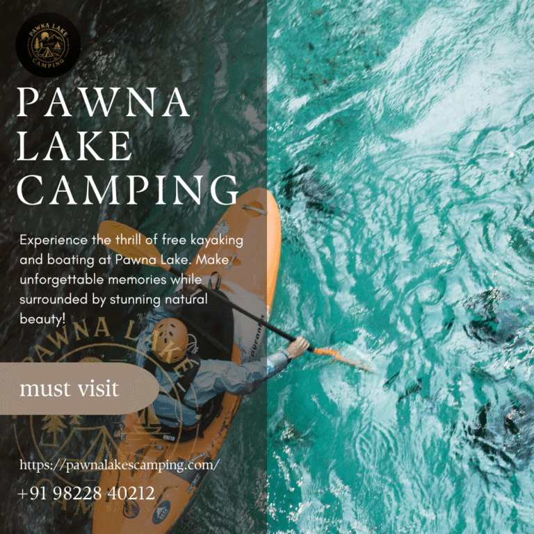 Pawna Lake camping packages view with tents near water