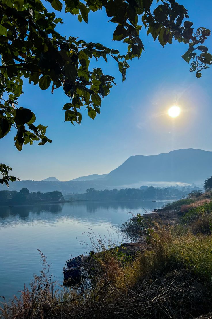 Pawna Lake camping in January lake view
