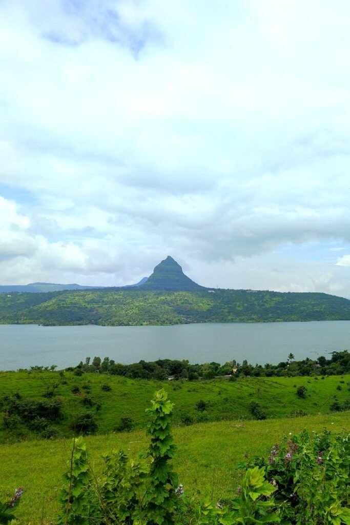 Beautiful mountain view near Pawna Lake Camping site