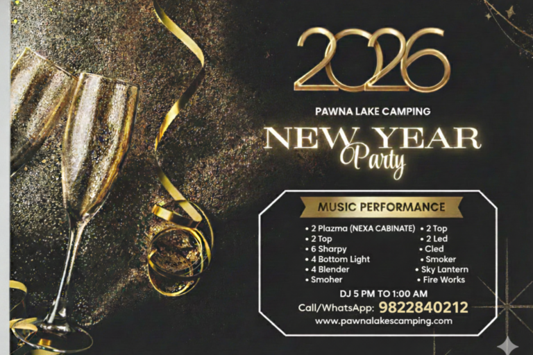 new year celebration pawna lake camping dj night