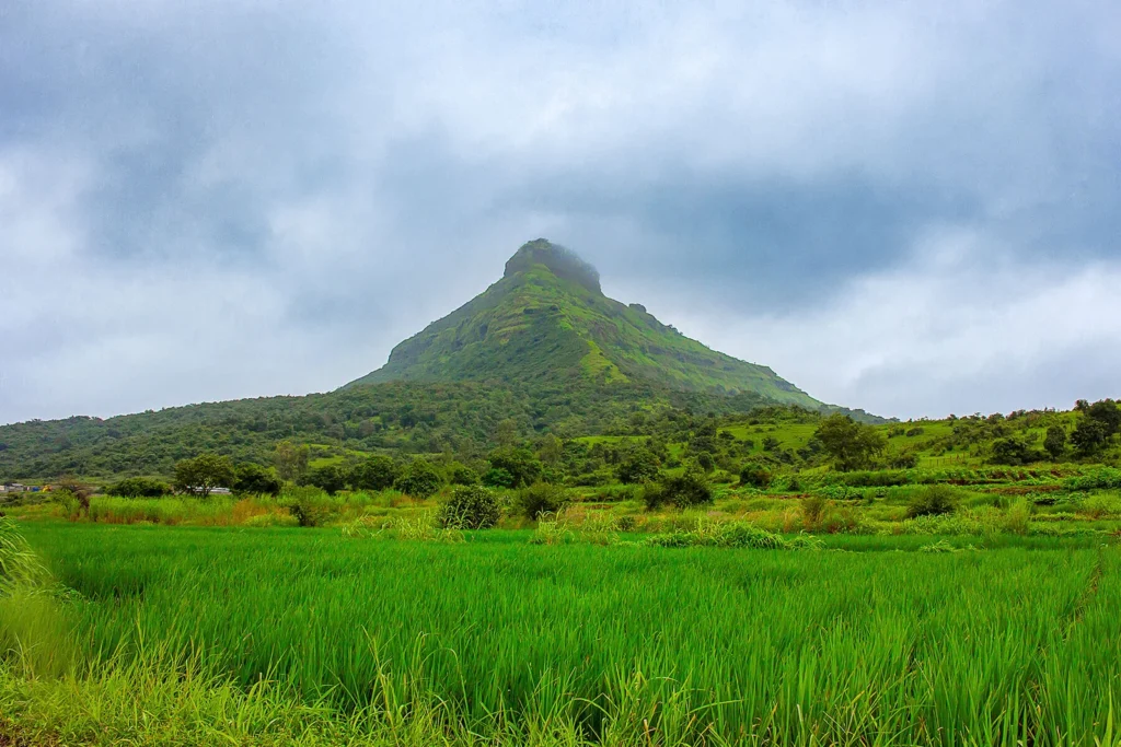 Tikona Fort panoramic mountain views